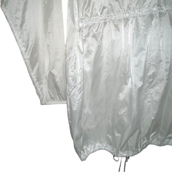 Nike Women's Transparent White Hooded Packable Training Jacket Mid Length Small - Picture 7 of 10
